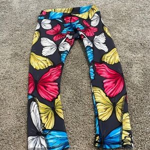 Butterfly workout leggings